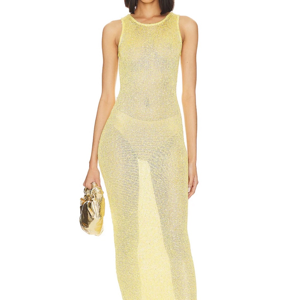 Natalia yellow maxi dress Asta Resort